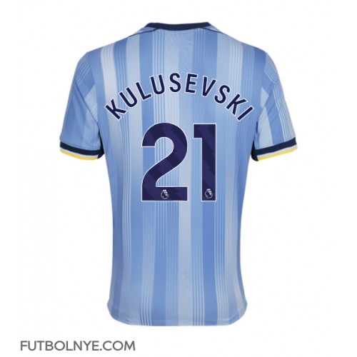 Camiseta Tottenham Hotspur Dejan Kulusevski #21 Visitante Equipación 2024-25 manga corta